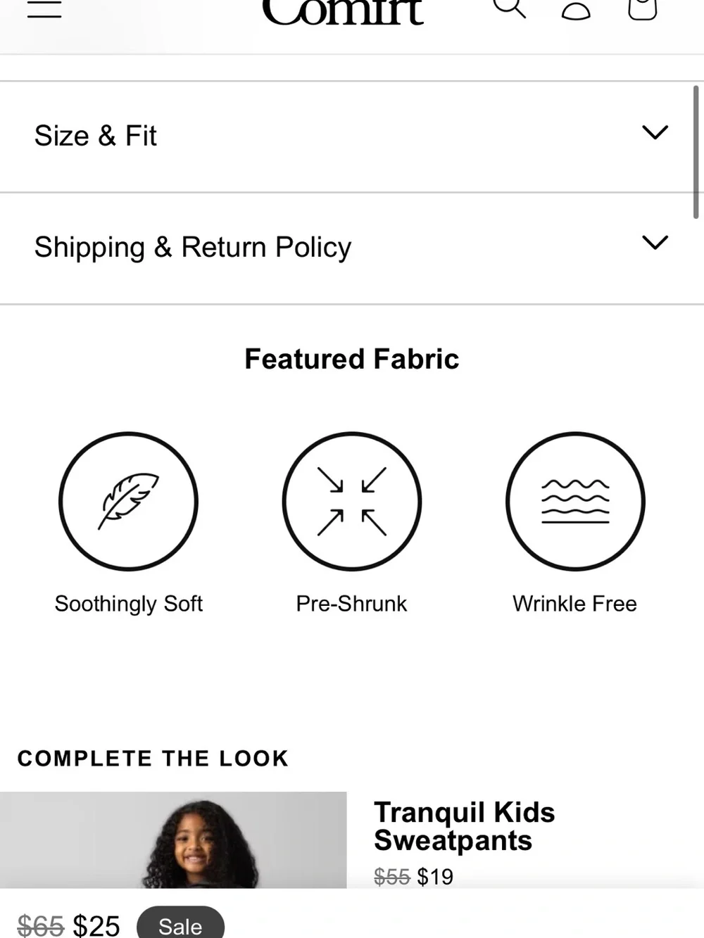 Comfrt Kids Hoodie - Charcoal